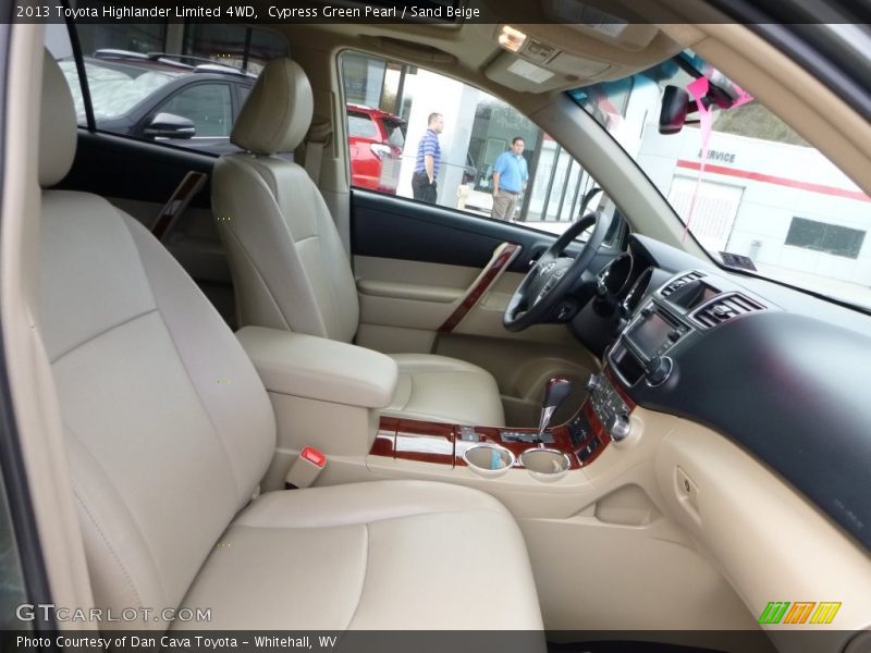 Cypress Green Pearl / Sand Beige 2013 Toyota Highlander Limited 4WD