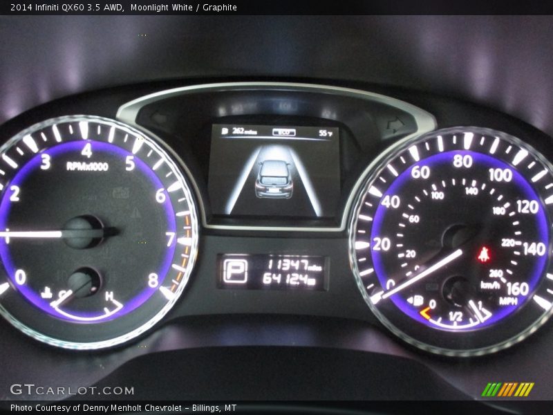 Moonlight White / Graphite 2014 Infiniti QX60 3.5 AWD