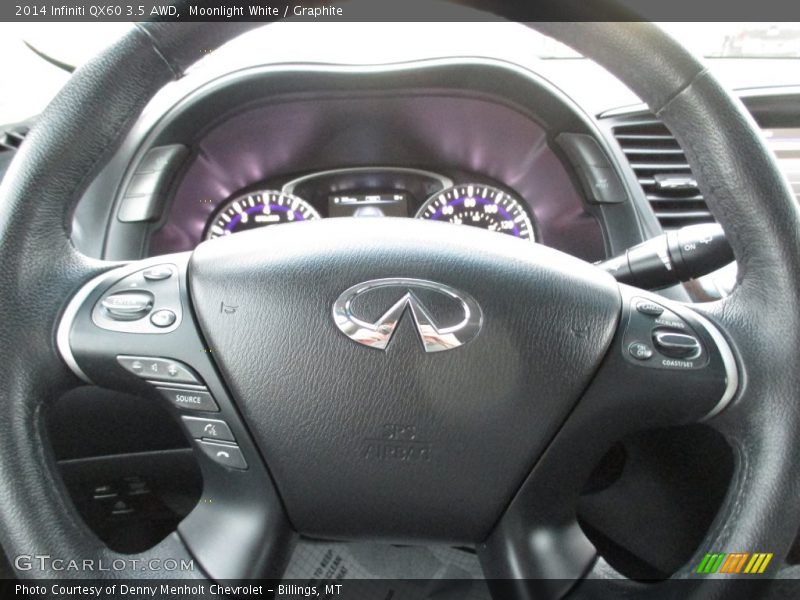 Moonlight White / Graphite 2014 Infiniti QX60 3.5 AWD