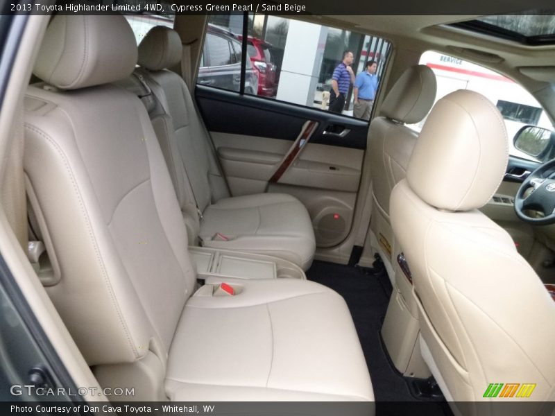Cypress Green Pearl / Sand Beige 2013 Toyota Highlander Limited 4WD