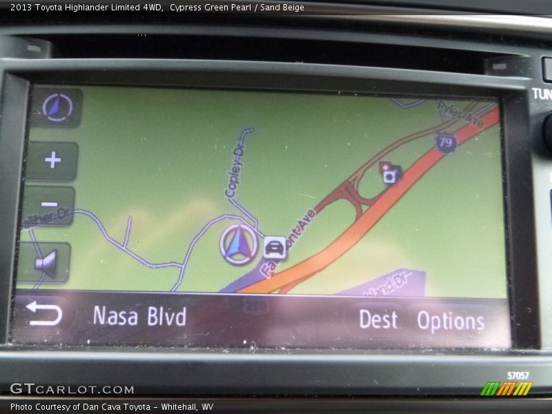 Cypress Green Pearl / Sand Beige 2013 Toyota Highlander Limited 4WD