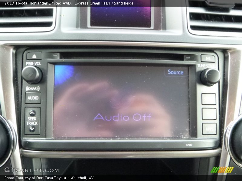 Cypress Green Pearl / Sand Beige 2013 Toyota Highlander Limited 4WD