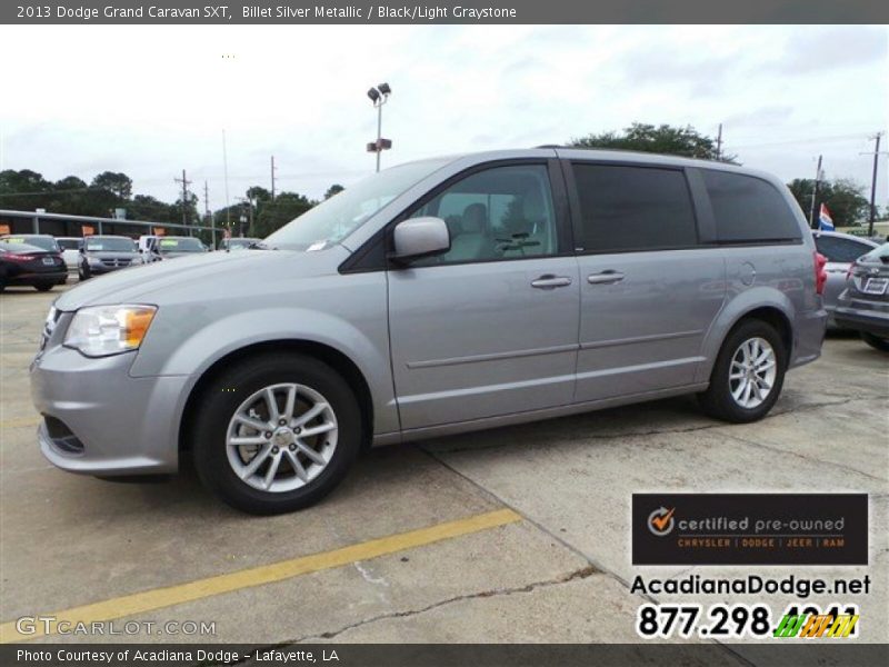 Billet Silver Metallic / Black/Light Graystone 2013 Dodge Grand Caravan SXT