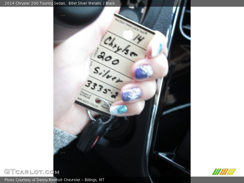 Billet Silver Metallic / Black 2014 Chrysler 200 Touring Sedan