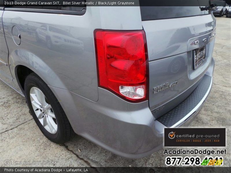 Billet Silver Metallic / Black/Light Graystone 2013 Dodge Grand Caravan SXT