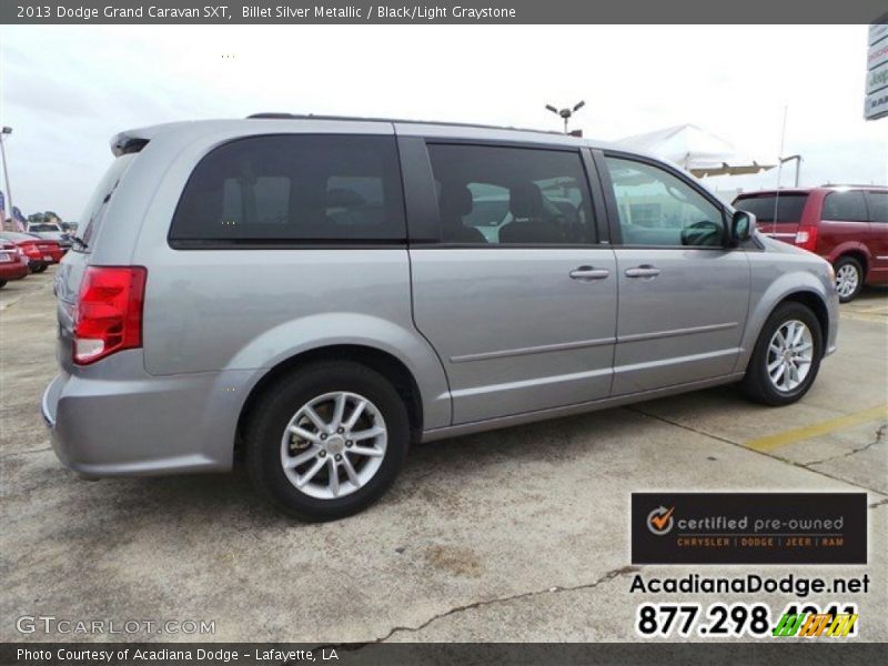 Billet Silver Metallic / Black/Light Graystone 2013 Dodge Grand Caravan SXT