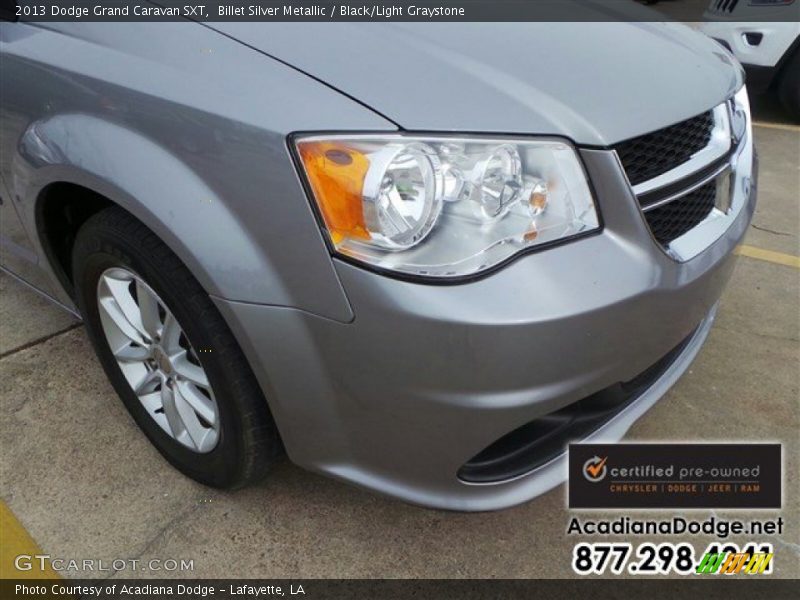 Billet Silver Metallic / Black/Light Graystone 2013 Dodge Grand Caravan SXT