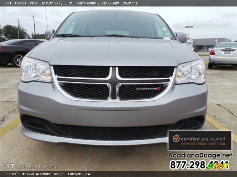 Billet Silver Metallic / Black/Light Graystone 2013 Dodge Grand Caravan SXT