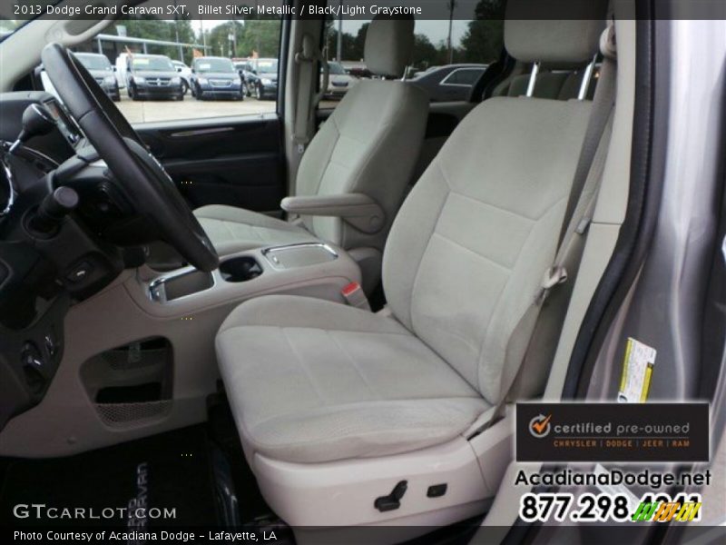 Billet Silver Metallic / Black/Light Graystone 2013 Dodge Grand Caravan SXT