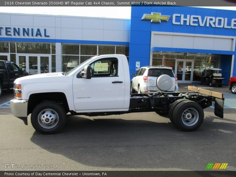 Summit White / Dark Ash/Jet Black 2016 Chevrolet Silverado 3500HD WT Regular Cab 4x4 Chassis