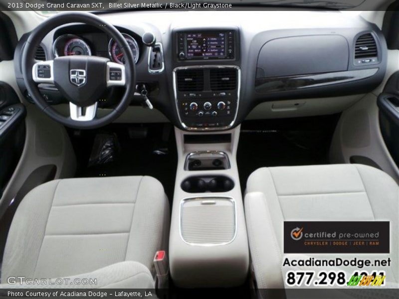Billet Silver Metallic / Black/Light Graystone 2013 Dodge Grand Caravan SXT