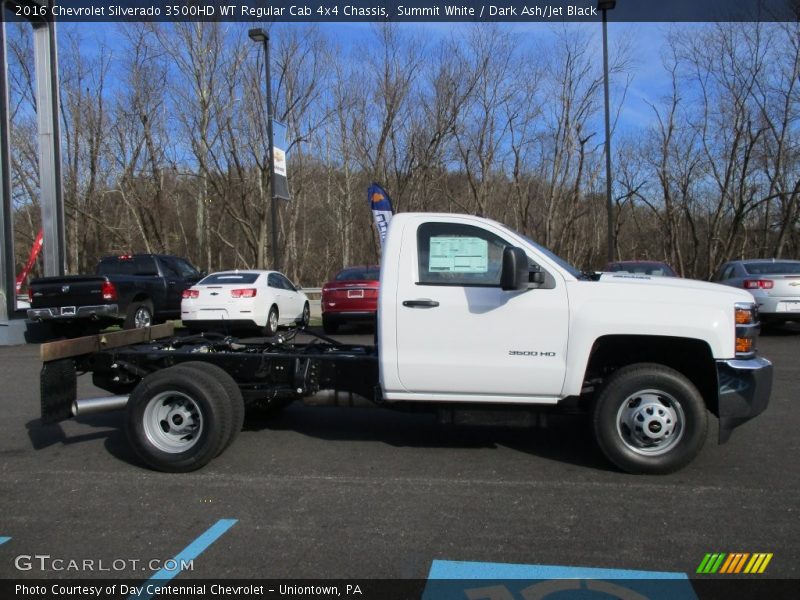 Summit White / Dark Ash/Jet Black 2016 Chevrolet Silverado 3500HD WT Regular Cab 4x4 Chassis