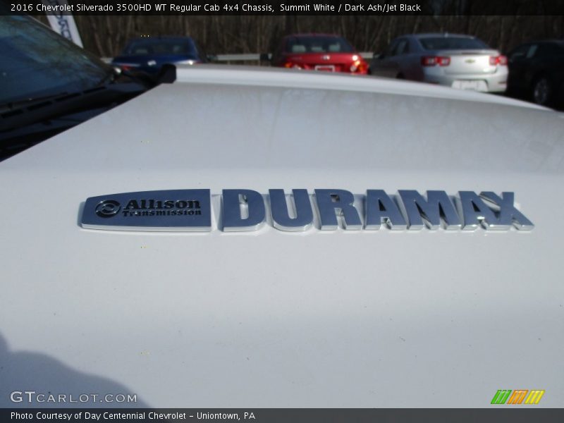 Summit White / Dark Ash/Jet Black 2016 Chevrolet Silverado 3500HD WT Regular Cab 4x4 Chassis