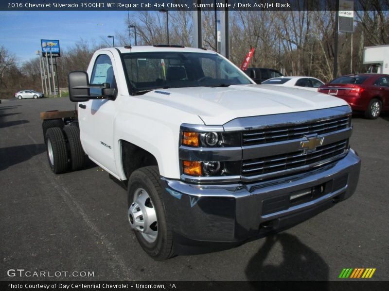 Summit White / Dark Ash/Jet Black 2016 Chevrolet Silverado 3500HD WT Regular Cab 4x4 Chassis