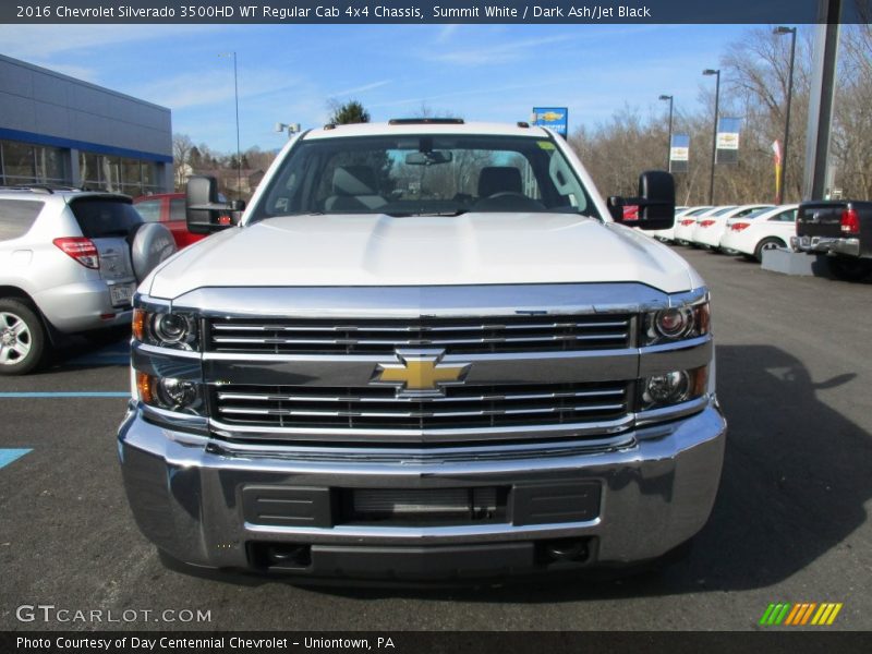 Summit White / Dark Ash/Jet Black 2016 Chevrolet Silverado 3500HD WT Regular Cab 4x4 Chassis