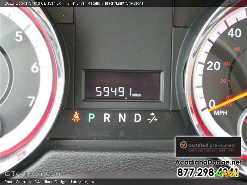 Billet Silver Metallic / Black/Light Graystone 2013 Dodge Grand Caravan SXT