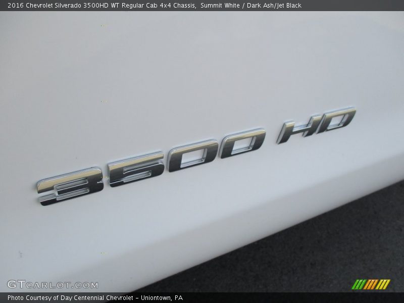 Summit White / Dark Ash/Jet Black 2016 Chevrolet Silverado 3500HD WT Regular Cab 4x4 Chassis