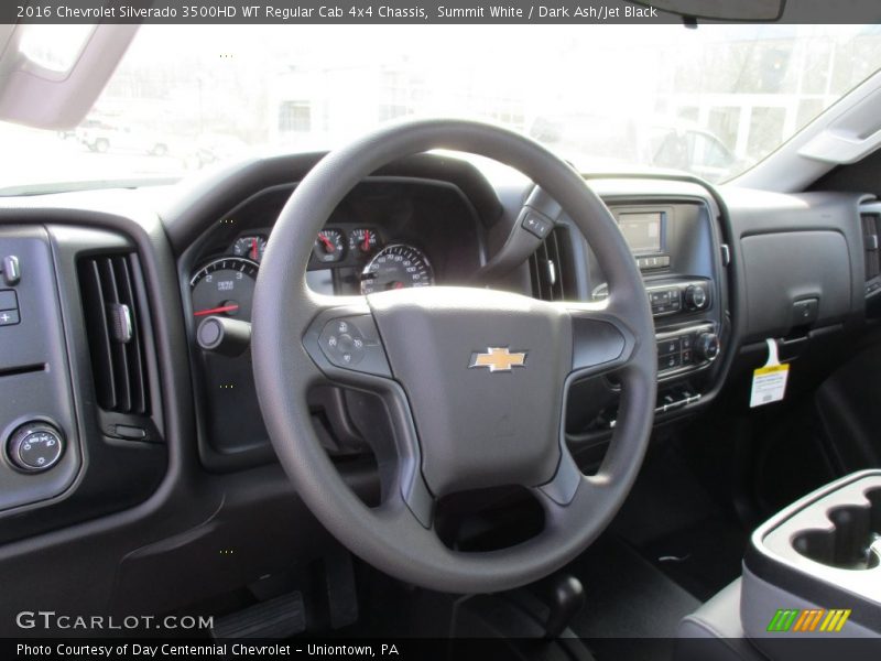 Summit White / Dark Ash/Jet Black 2016 Chevrolet Silverado 3500HD WT Regular Cab 4x4 Chassis