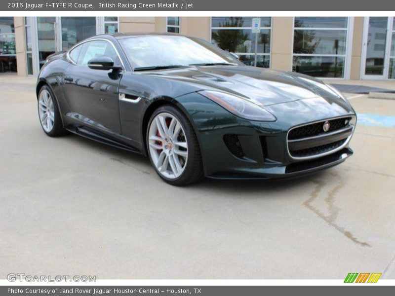 British Racing Green Metallic / Jet 2016 Jaguar F-TYPE R Coupe