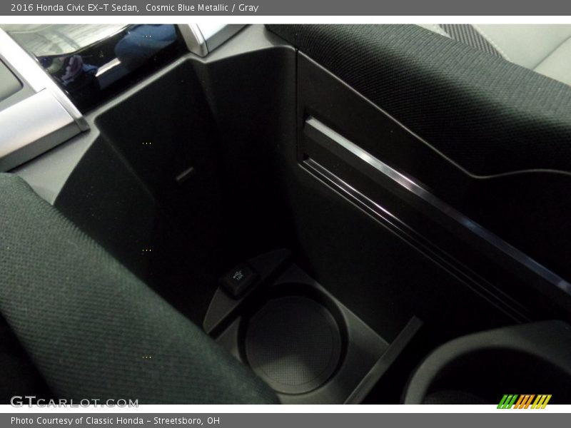 Cosmic Blue Metallic / Gray 2016 Honda Civic EX-T Sedan