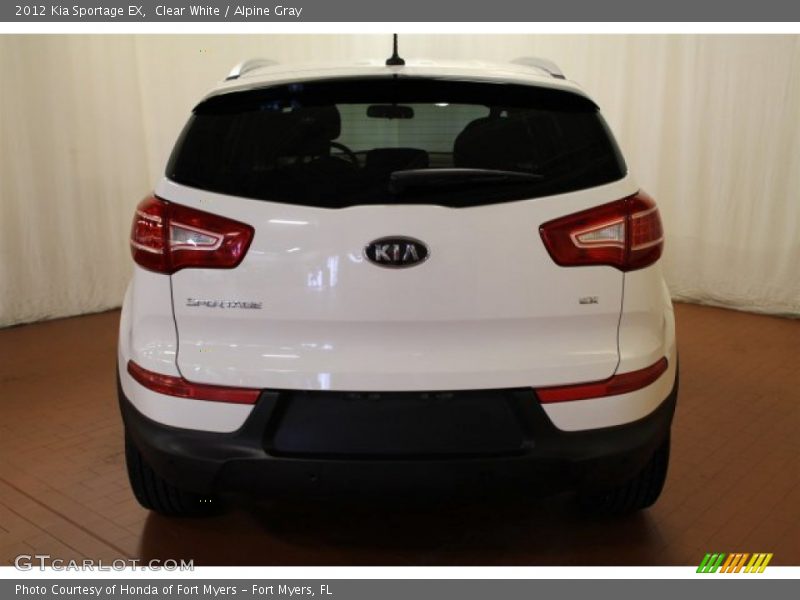 Clear White / Alpine Gray 2012 Kia Sportage EX