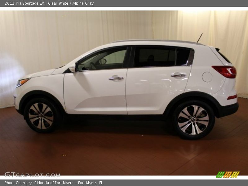 Clear White / Alpine Gray 2012 Kia Sportage EX