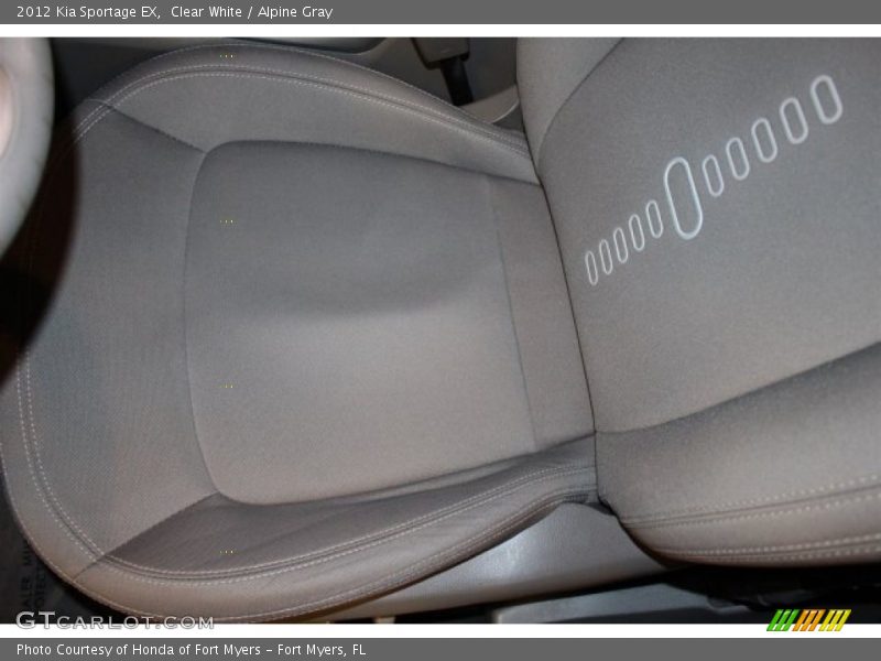 Clear White / Alpine Gray 2012 Kia Sportage EX