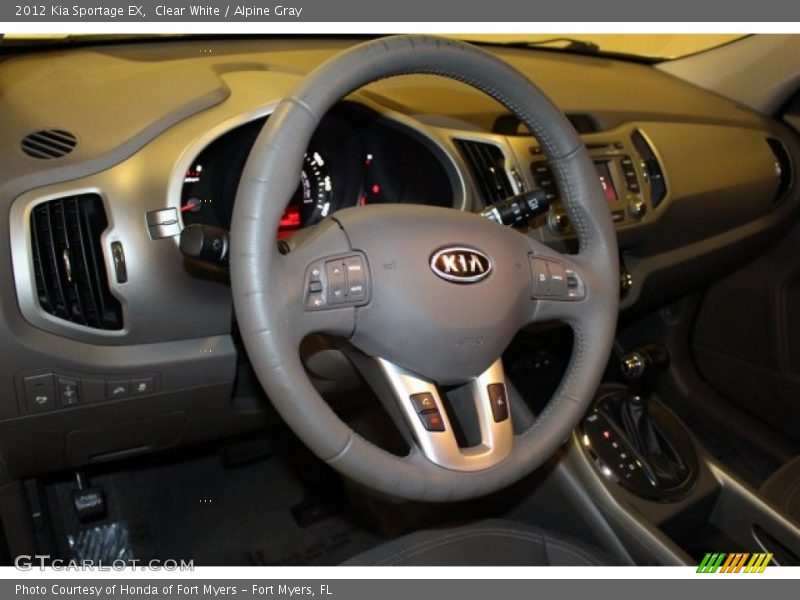 Clear White / Alpine Gray 2012 Kia Sportage EX