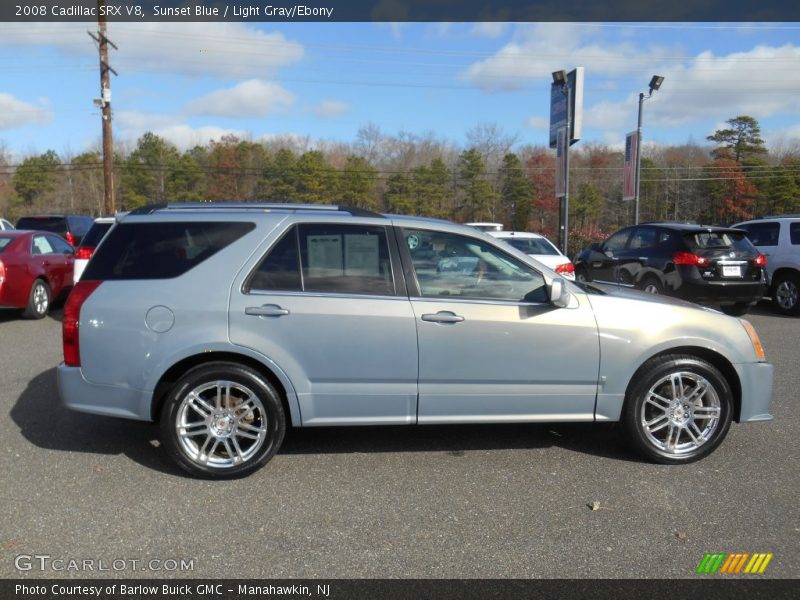 Sunset Blue / Light Gray/Ebony 2008 Cadillac SRX V8