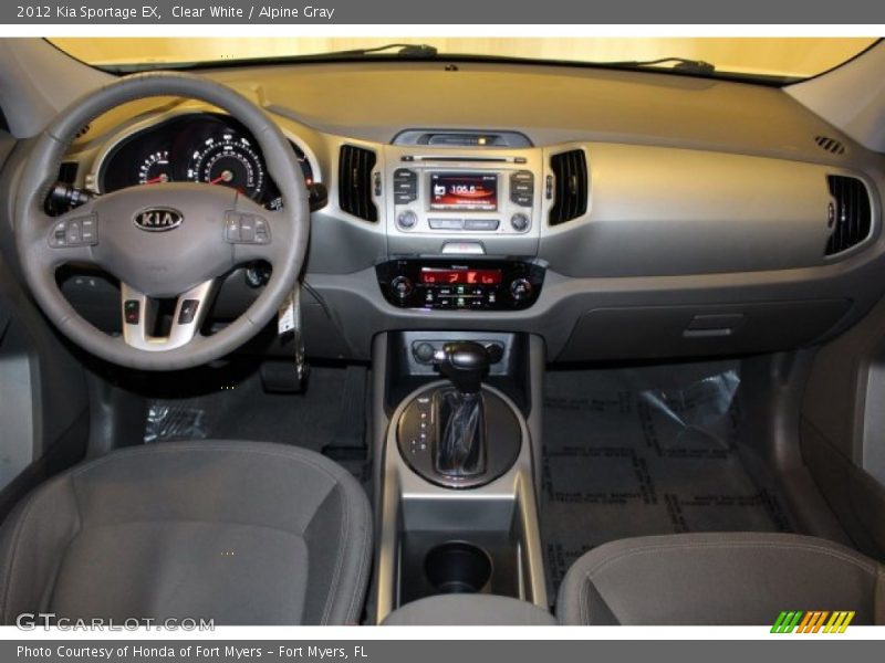 Clear White / Alpine Gray 2012 Kia Sportage EX