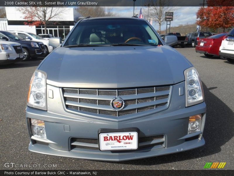 Sunset Blue / Light Gray/Ebony 2008 Cadillac SRX V8