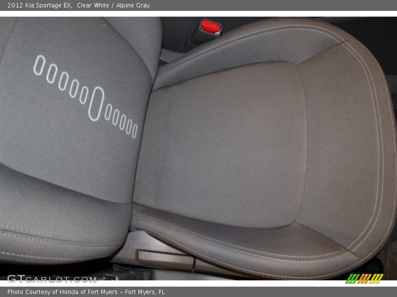 Clear White / Alpine Gray 2012 Kia Sportage EX