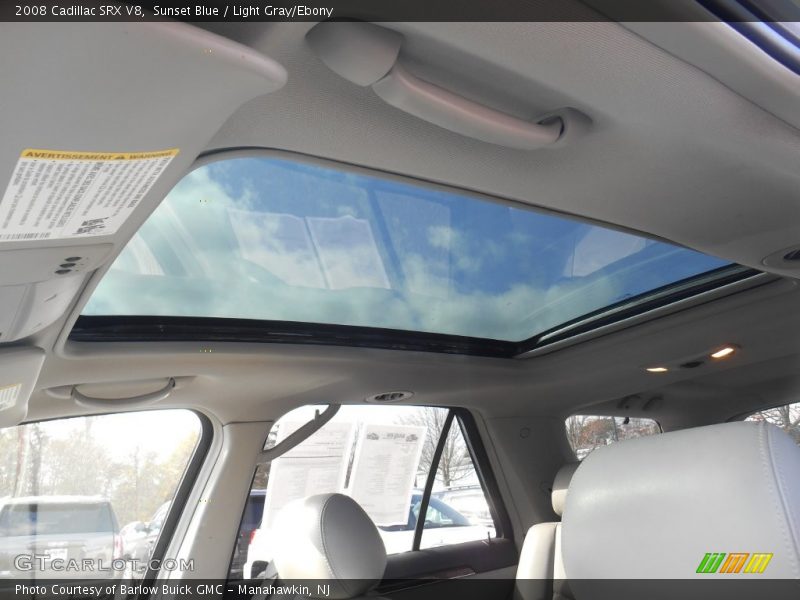 Sunset Blue / Light Gray/Ebony 2008 Cadillac SRX V8