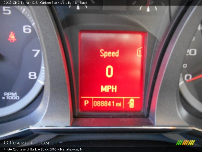 Carbon Black Metallic / Jet Black 2012 GMC Terrain SLE