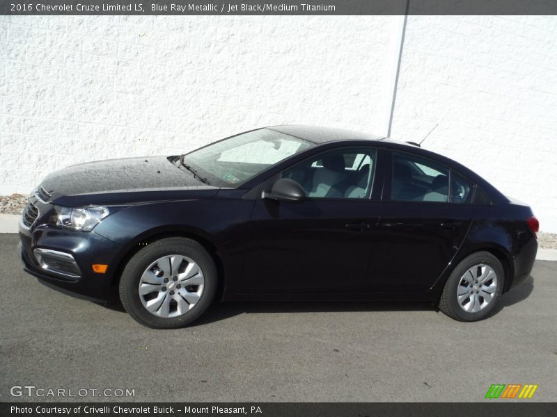 Blue Ray Metallic / Jet Black/Medium Titanium 2016 Chevrolet Cruze Limited LS