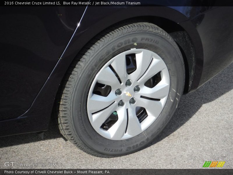 Blue Ray Metallic / Jet Black/Medium Titanium 2016 Chevrolet Cruze Limited LS