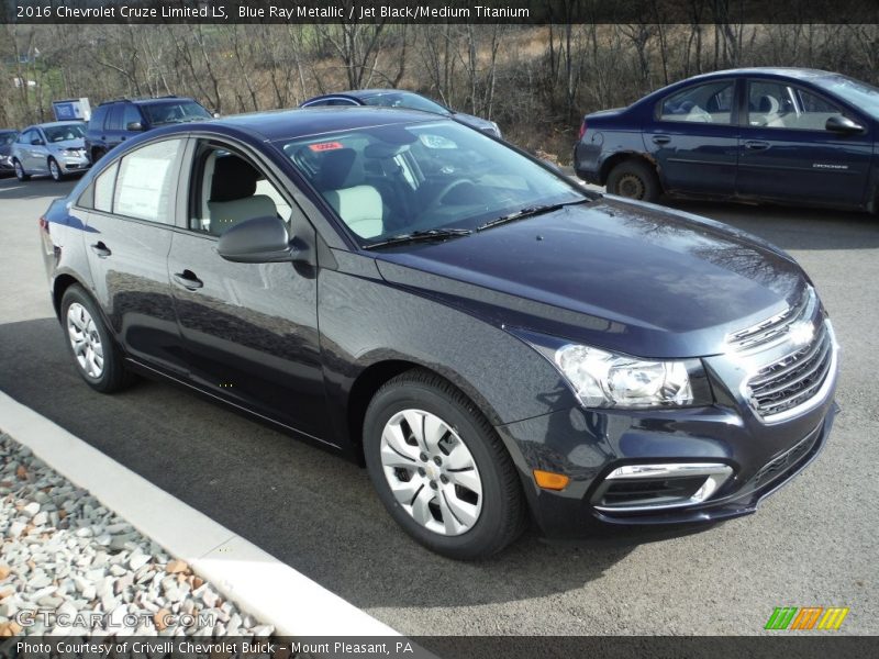 Blue Ray Metallic / Jet Black/Medium Titanium 2016 Chevrolet Cruze Limited LS