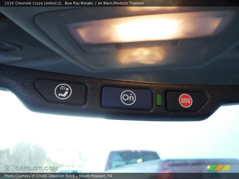 Blue Ray Metallic / Jet Black/Medium Titanium 2016 Chevrolet Cruze Limited LS