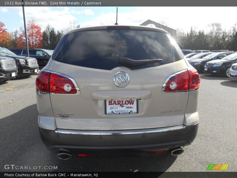 Gold Mist Metallic / Cashmere 2012 Buick Enclave FWD