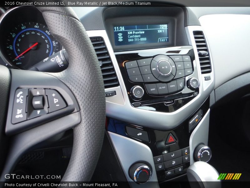 Blue Ray Metallic / Jet Black/Medium Titanium 2016 Chevrolet Cruze Limited LS