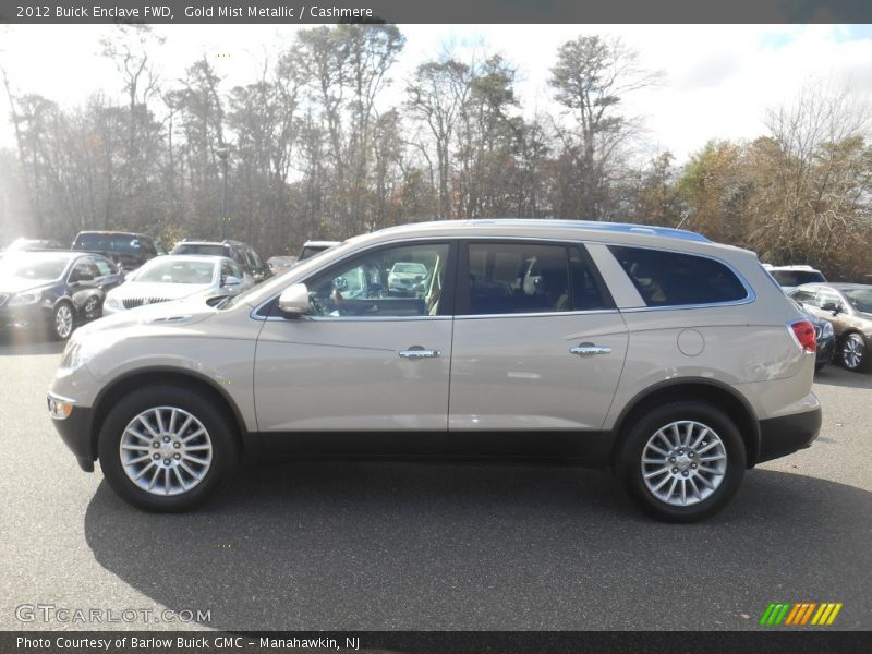 Gold Mist Metallic / Cashmere 2012 Buick Enclave FWD
