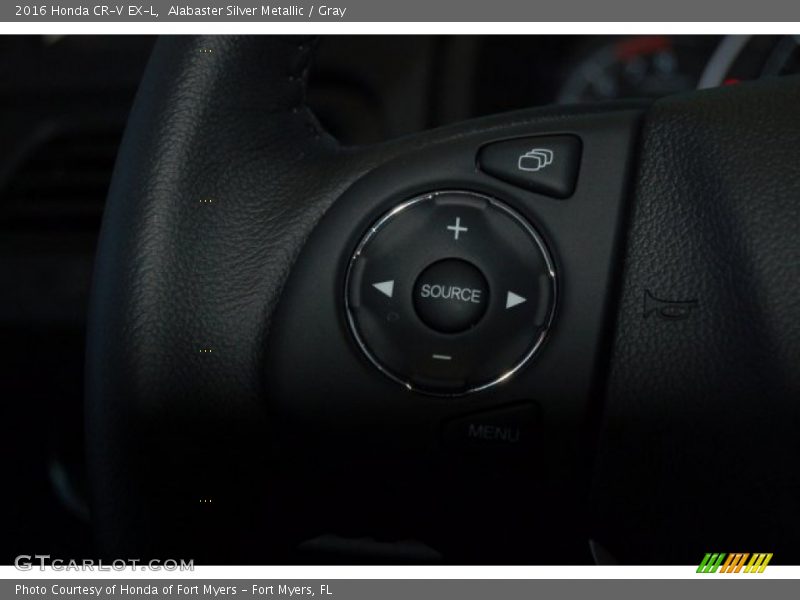 Alabaster Silver Metallic / Gray 2016 Honda CR-V EX-L