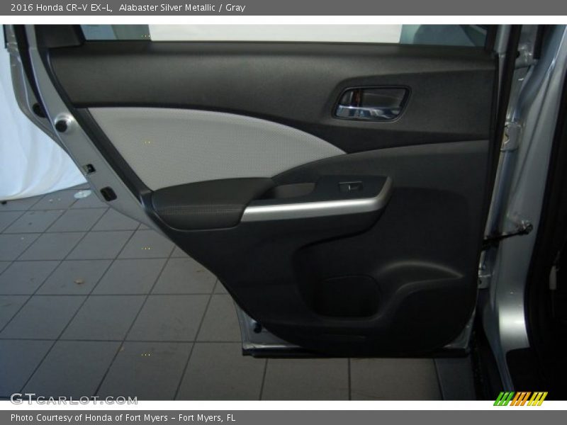 Alabaster Silver Metallic / Gray 2016 Honda CR-V EX-L