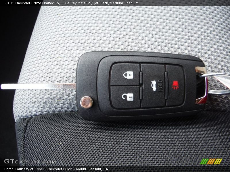 Blue Ray Metallic / Jet Black/Medium Titanium 2016 Chevrolet Cruze Limited LS
