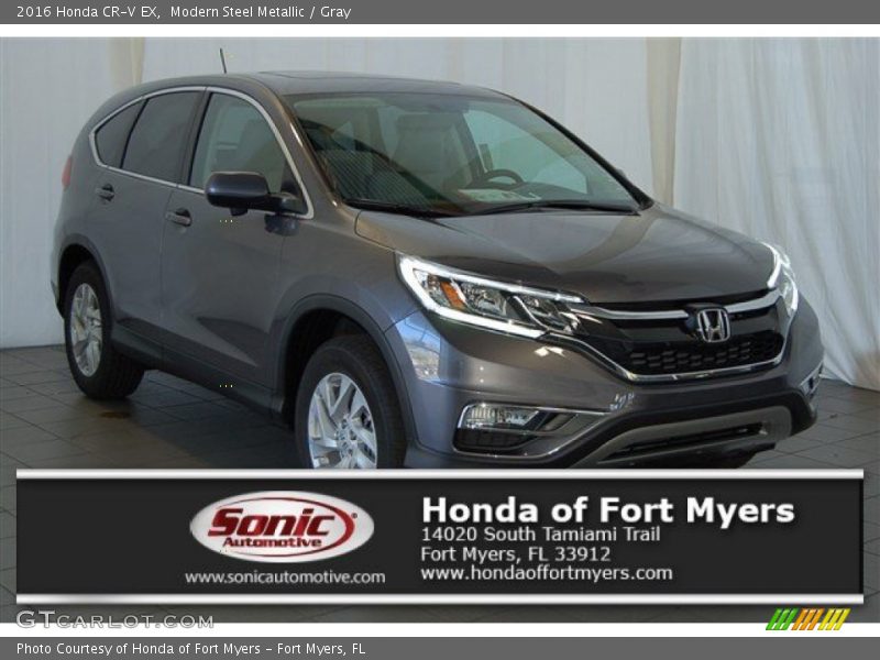 Modern Steel Metallic / Gray 2016 Honda CR-V EX