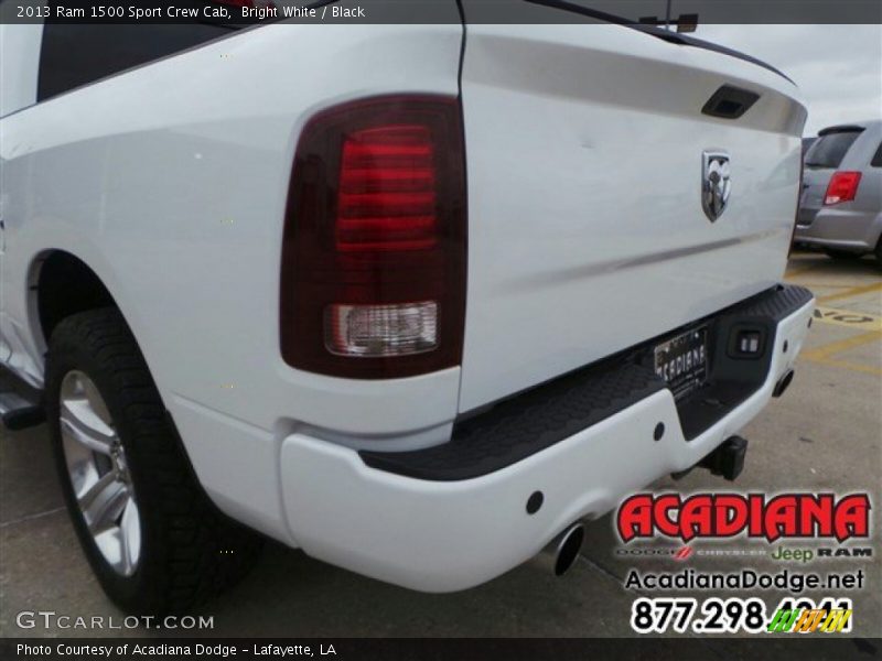 Bright White / Black 2013 Ram 1500 Sport Crew Cab