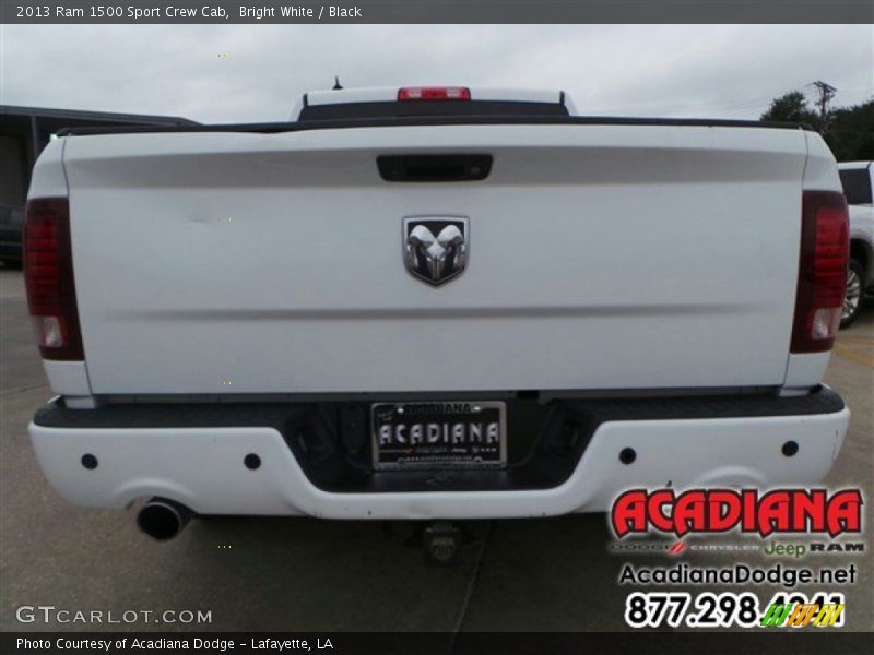 Bright White / Black 2013 Ram 1500 Sport Crew Cab