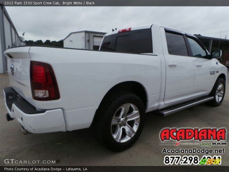 Bright White / Black 2013 Ram 1500 Sport Crew Cab