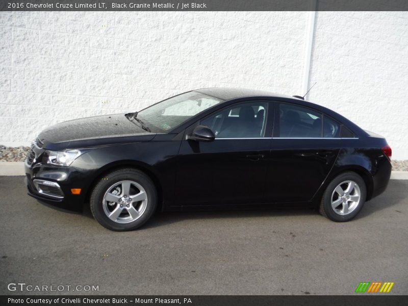 Black Granite Metallic / Jet Black 2016 Chevrolet Cruze Limited LT