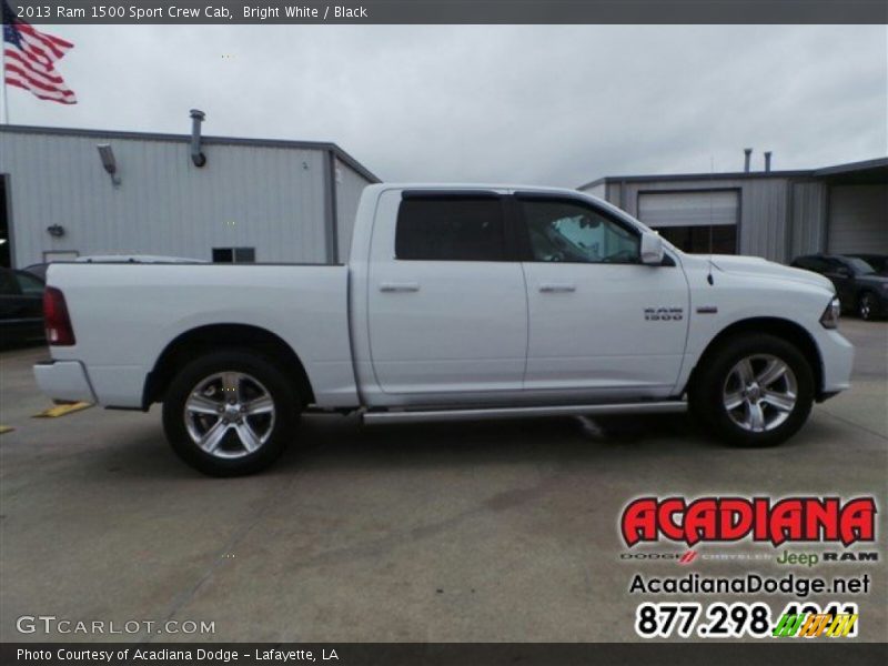 Bright White / Black 2013 Ram 1500 Sport Crew Cab